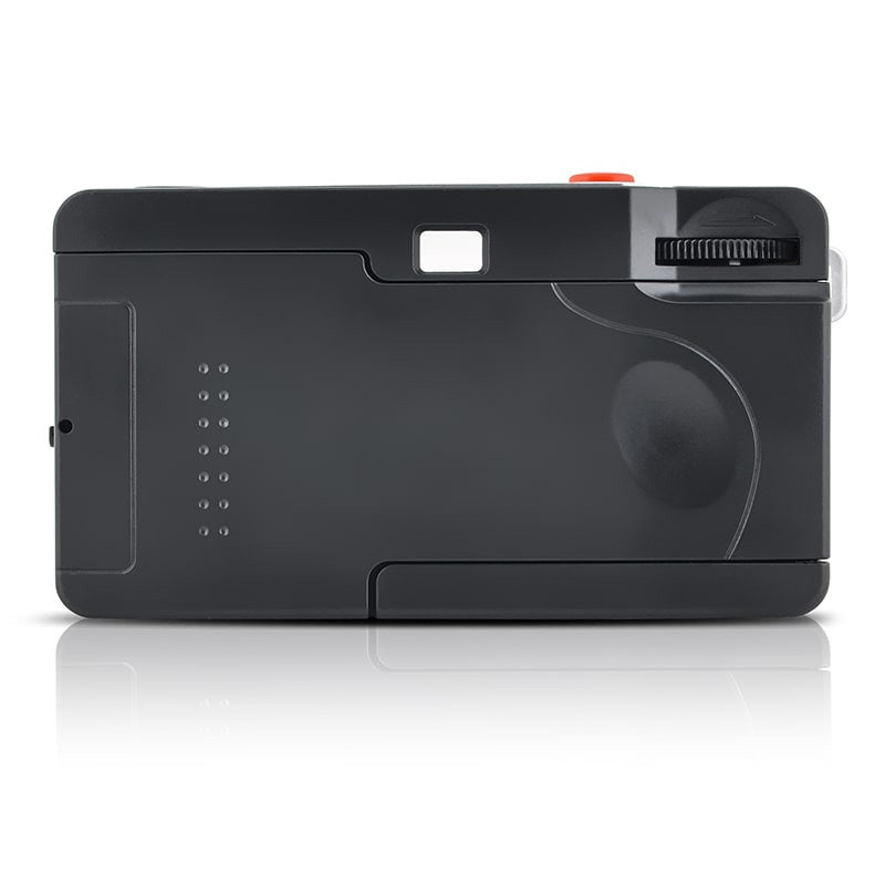 AgfaPhoto Analog Kamera 35mm – Kompakt-Filmkamera, 32 mm f/9, fokusfrei, eingebauter Blitz, schwarz