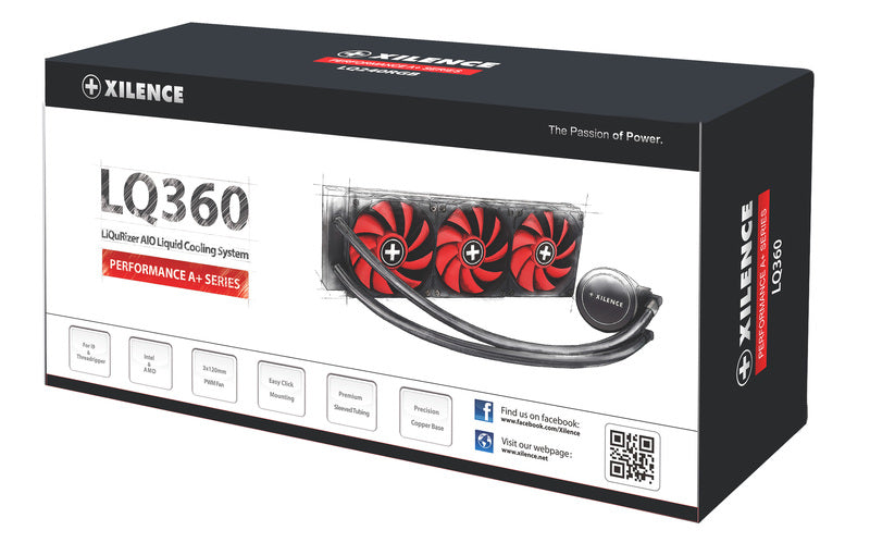 Xilence LQ360 – 360mm Wasserkühlung – 3×120 mm PWM, 400 W TDP, für AM5/AM4, LGA 1700 und andere