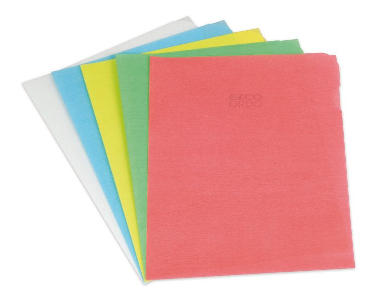 Elco Sichtmappe A4 – farbig sortiert, Papier, 100er-Pack