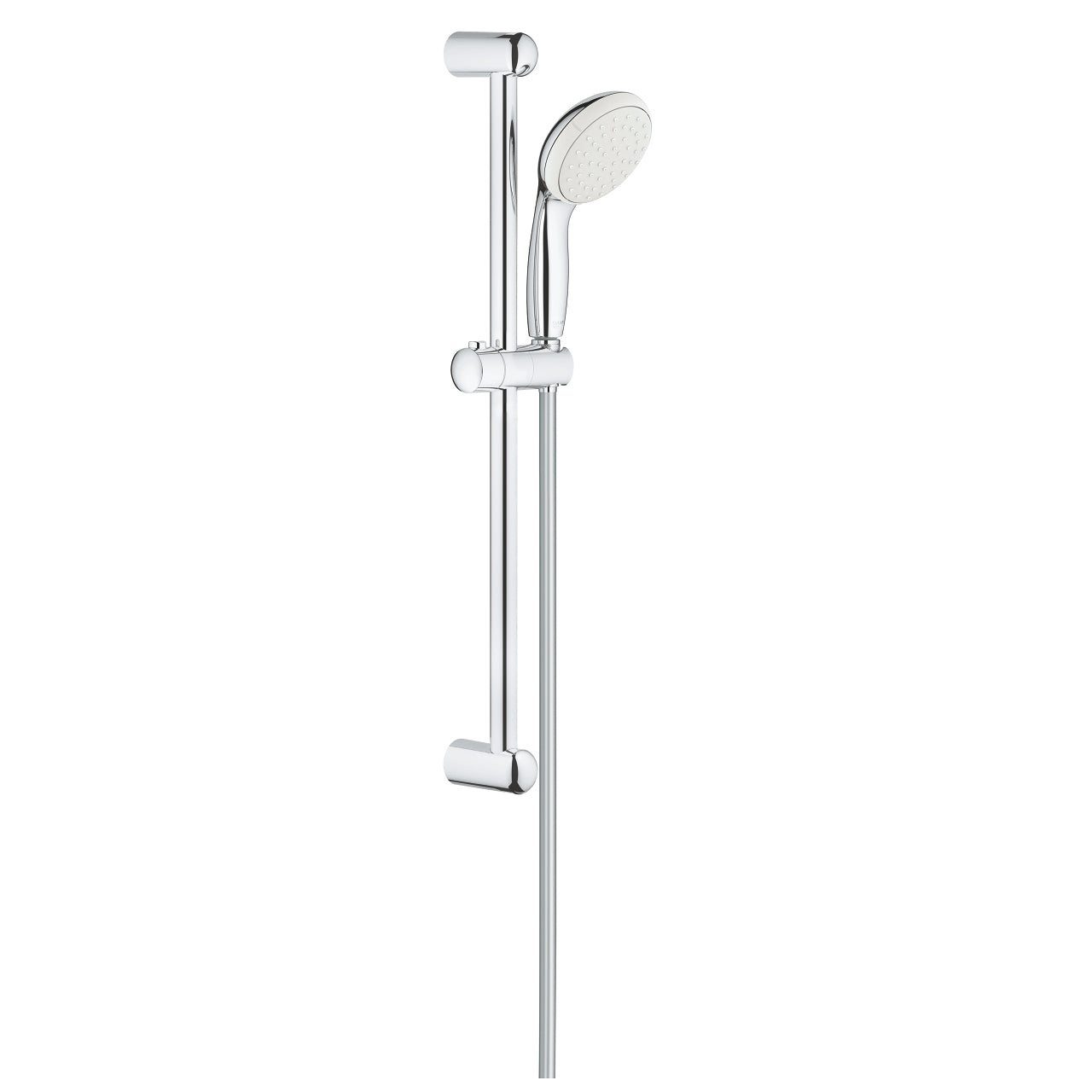 GROHE Brausestangenset – 60 cm, Schlauch 175 cm, Messing, Wandmontiert, Chrom
