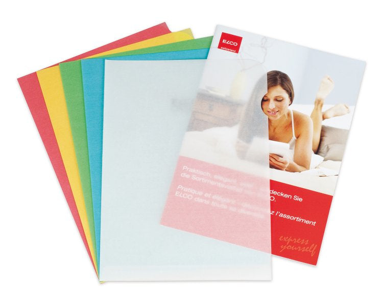 Elco Sichtmappe A4 – Gelb, Papier, 100er-Pack