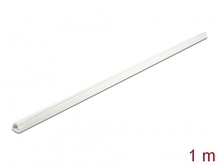 DeLOCK Wandkanal – 12 × 12 mm – 1 m – PVC – Weiss, selbstklebend, 1 Stk.