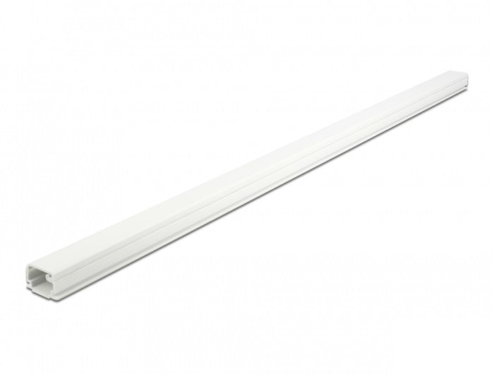 DeLOCK Wandkanal – 22×15 mm – 1 m – PVC – Weiss, selbstklebend, 1 Stk.