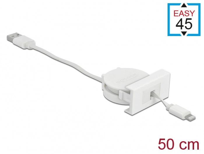 DeLOCK Kabel – USB-A auf Lightning 0,62 m, 10 W, Flachbandkabel – für iPhone/iPad