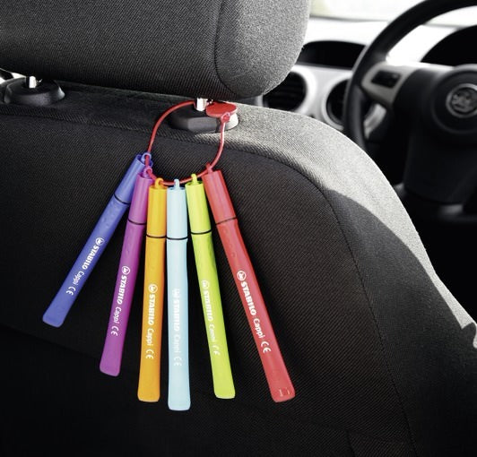 STABILO Cappi Filzstifte – Rundspitze, 1 mm, wasservermalbar, 18 Farben