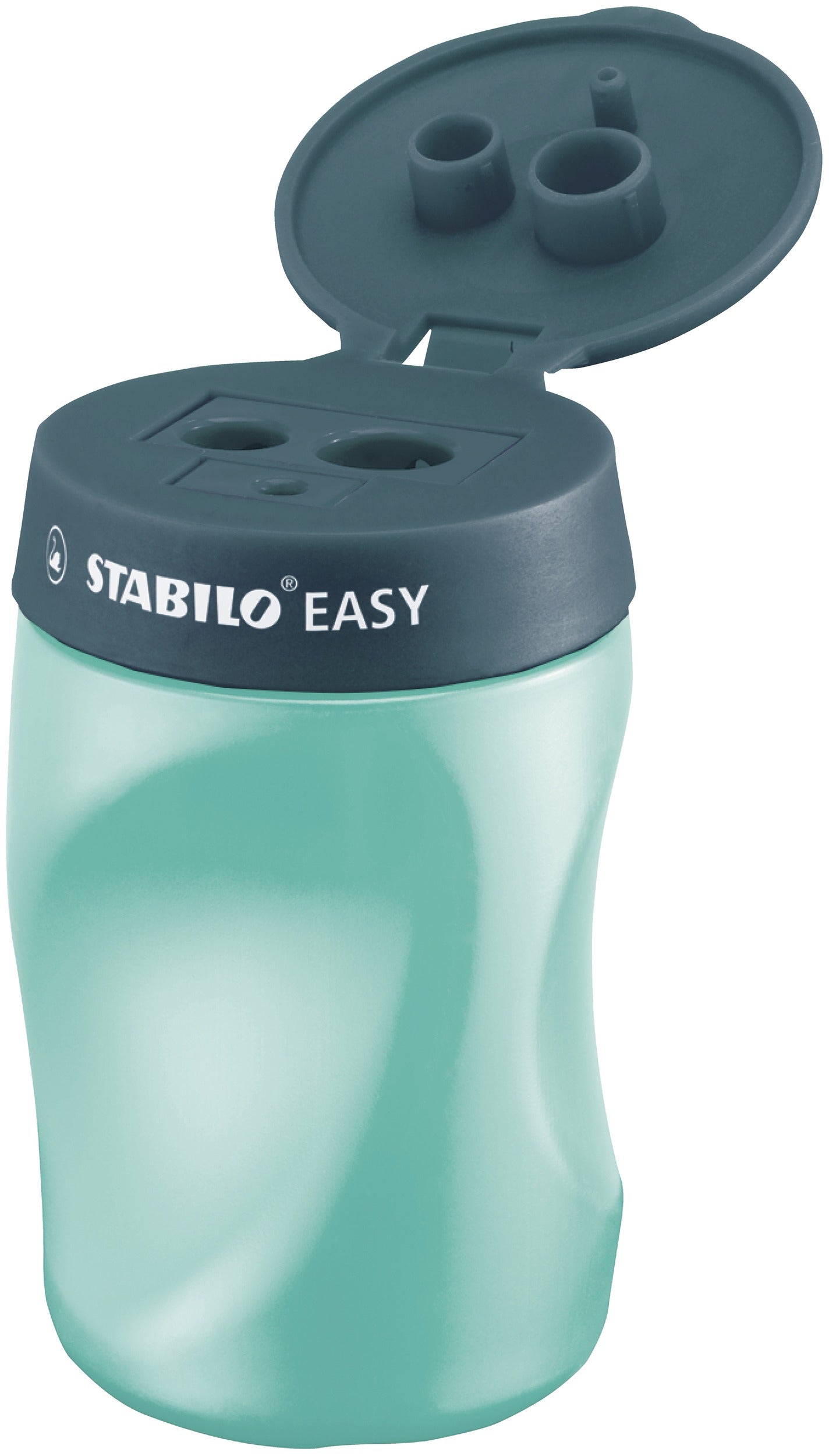 STABILO Dreifach-Spitzdose – für 3 Minendurchmesser – Kunststoff – Blau – mit Kindersicherung