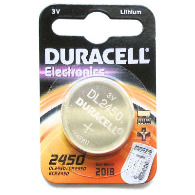 Duracell Knopfzelle CR2450, Lithium, 3 V – 1 Stk.