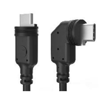 Mobotix USB-C auf USB-C Kabel – 1 m – gerade/abgewinkelt – Schwarz – für S74, S7x