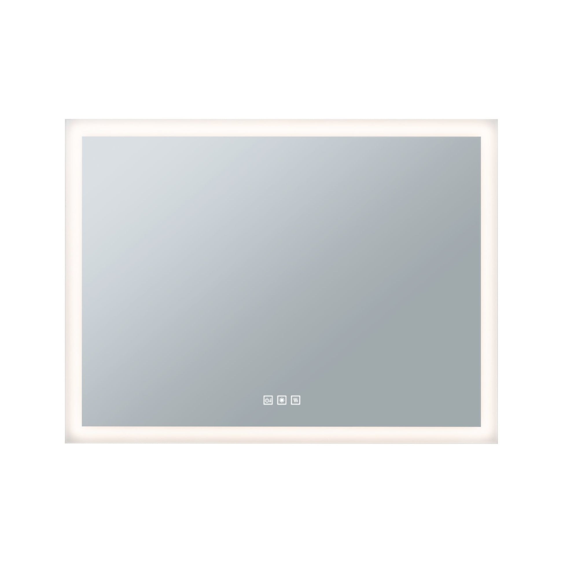 Paulmann Spiegel MIRRA – 60×80 cm, Metallrahmen, LED-Beleuchtung, IP44, Weiss