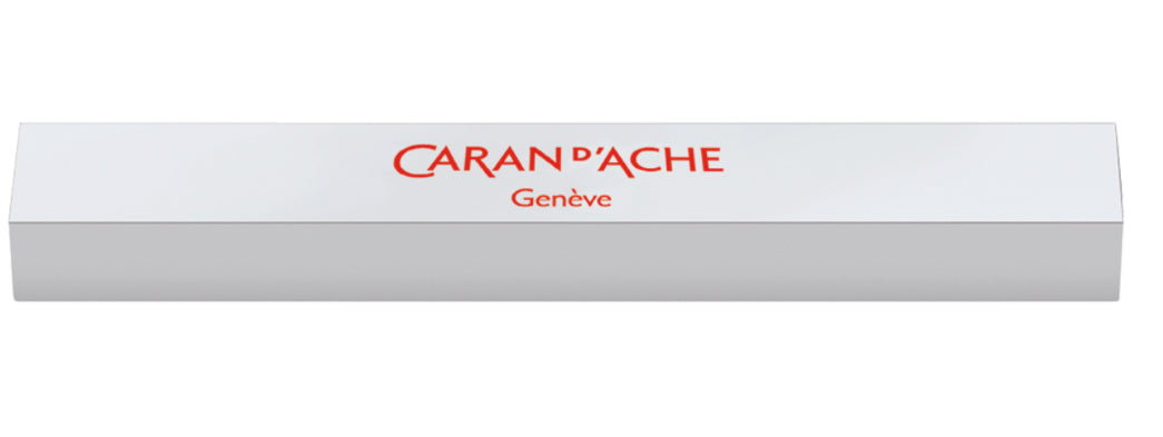 Caran d-Ache 849 Druckbleistift – 0,7 mm – Aluminium – Rot – Mit Radierer – 1er-Pack