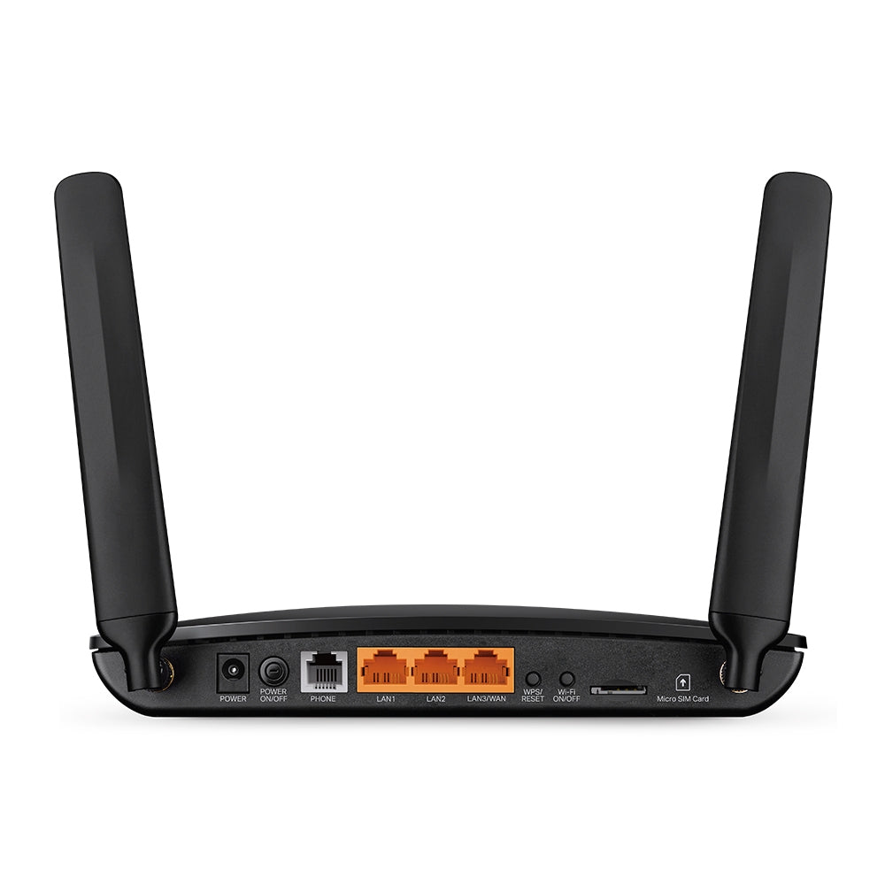 TP-Link TL-MR6500v WLAN-Router – Wi-Fi 4 (802.11n), 300 Mbit/s, 2× LAN, SIM-Slot, RJ-11 (Telefonie)