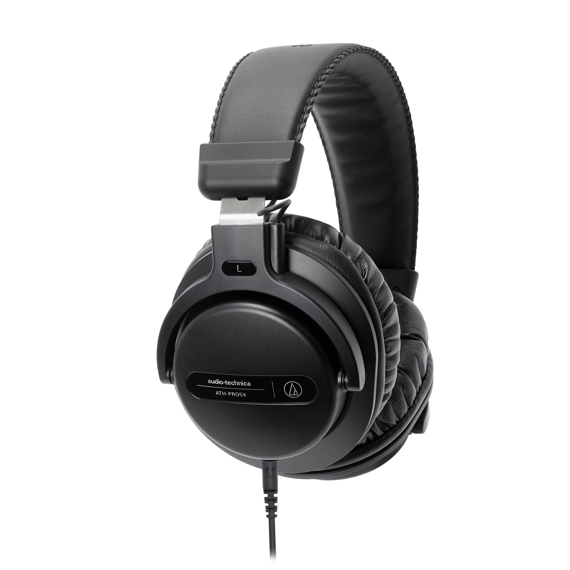 Audio-Technica ATH-PRO5X – Over-Ear DJ-Kopfhörer – geschlossen, 3,5 mm, abnehmbares Kabel – schwarz