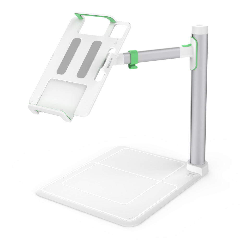 Belkin Tablet Stage 2.0 Tablet-Ständer – für 7–12,9", schwenkbar, verbessertes Kabelmanagement – Weiss