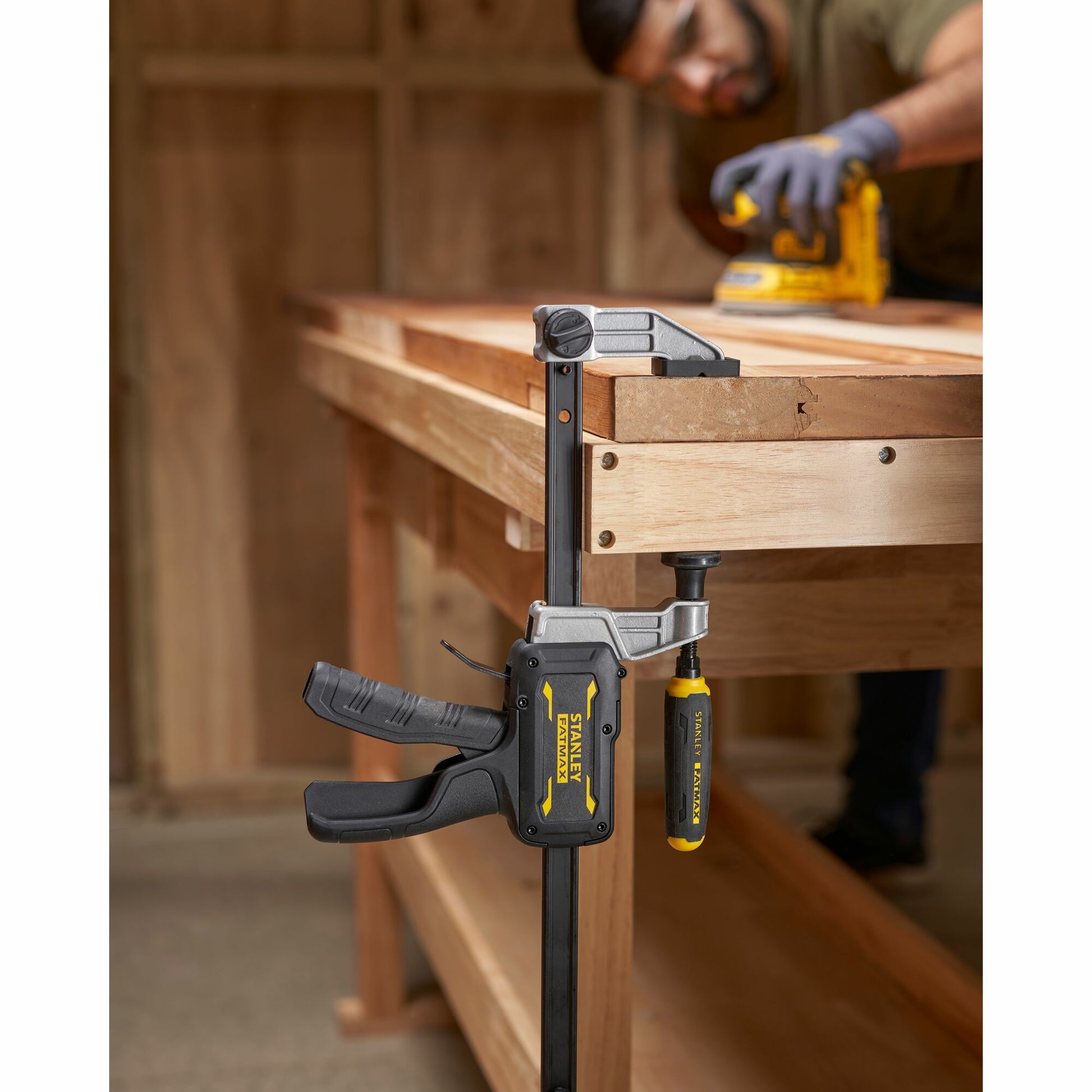 Stanley FatMax Hybrid Einhandzwinge – Spannweite 600 mm