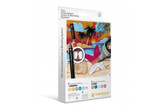 Chameleon Color&Blending Set Permanentmarker – Bürstenspitze 1–4 mm – Mehrfarbig, 6er-Pack