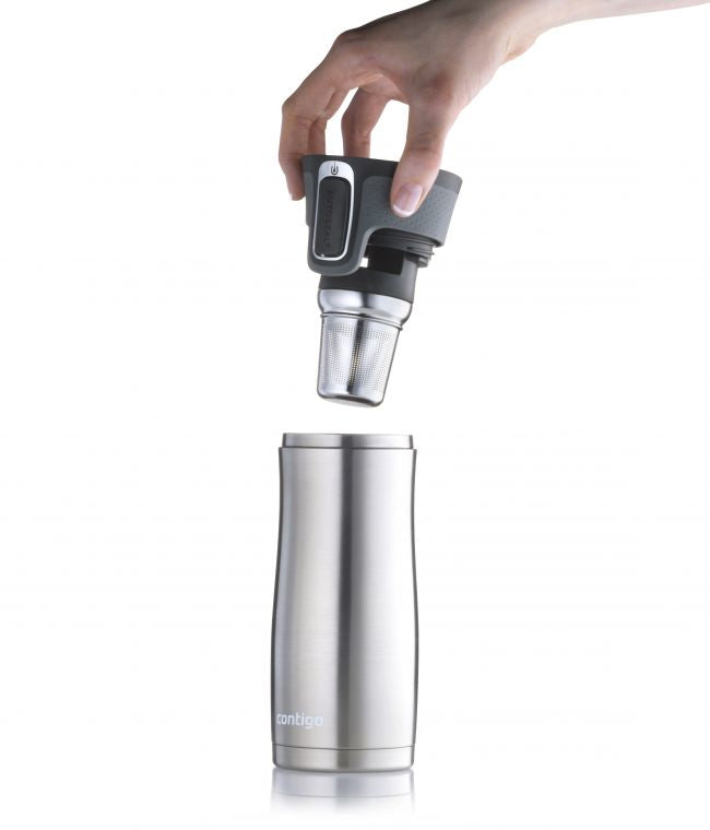 Contigo – Teesieb, Edelstahl, Silber, spülmaschinenfest, für Tee