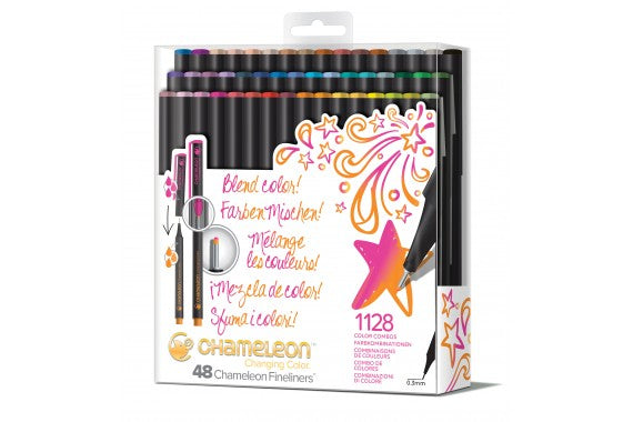 Chameleon Fineliner – 48er-Set 0,3 mm – sortiert