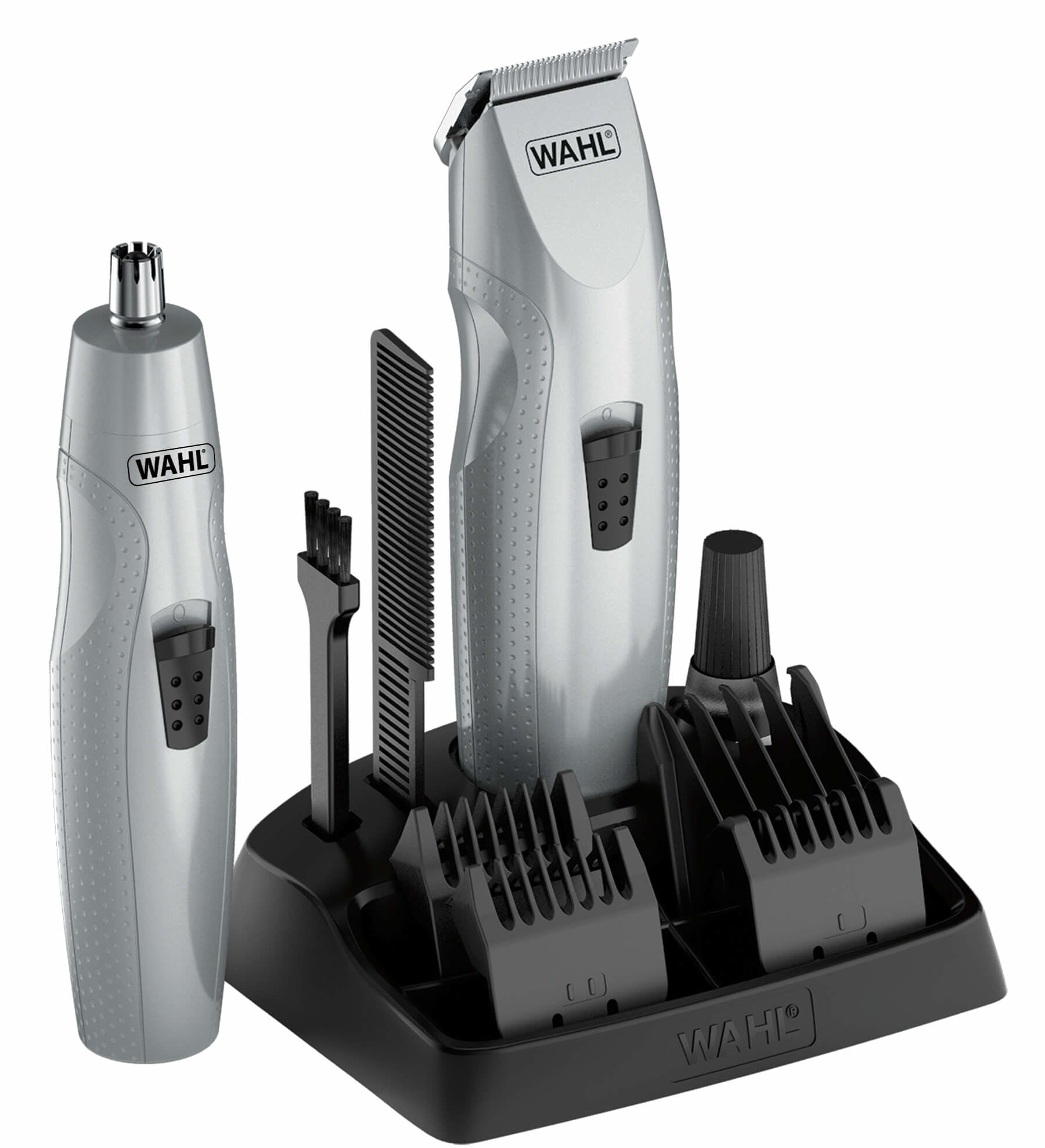 Wahl Bartschneider – Batteriebetrieben, 3 × AA (LR6), minimale Schnittlänge 0,7 mm – Silber