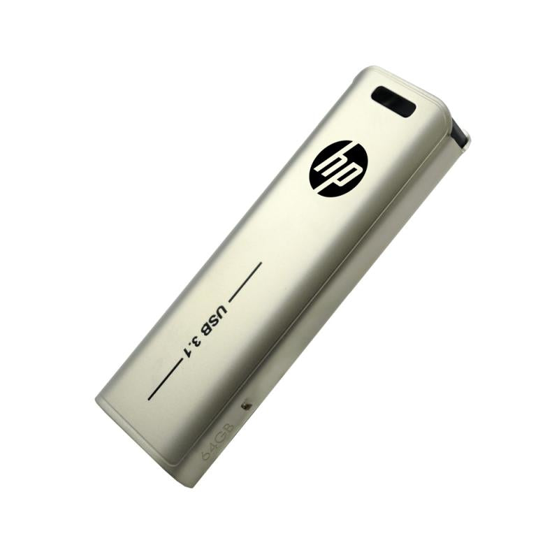 HP x796w USB-Stick 64 GB – USB-A 3.2 Gen 1, 75 MB/s Lesen, Dia, Schlüsselanhänger, Silber