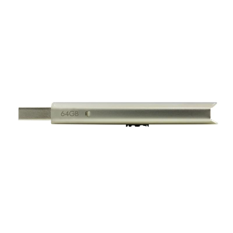 HP x796w USB-Stick 64 GB – USB-A 3.2 Gen 1, 75 MB/s Lesen, Dia, Schlüsselanhänger, Silber