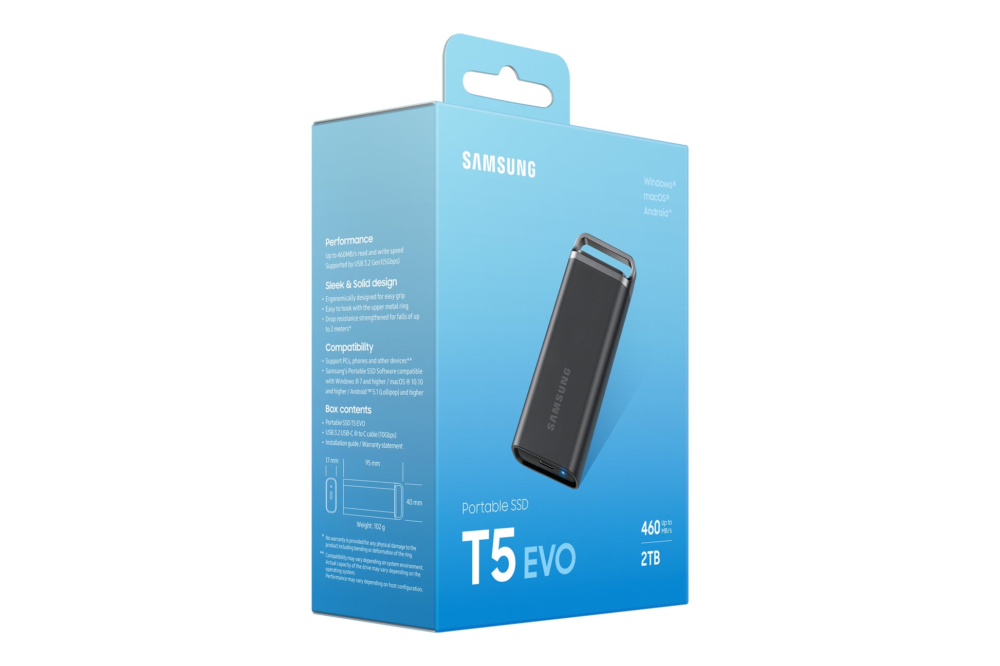Samsung MU-PH2T0S Speichergerät – 2 TB, USB 3.2 Gen 1, Hardwareverschlüsselung
