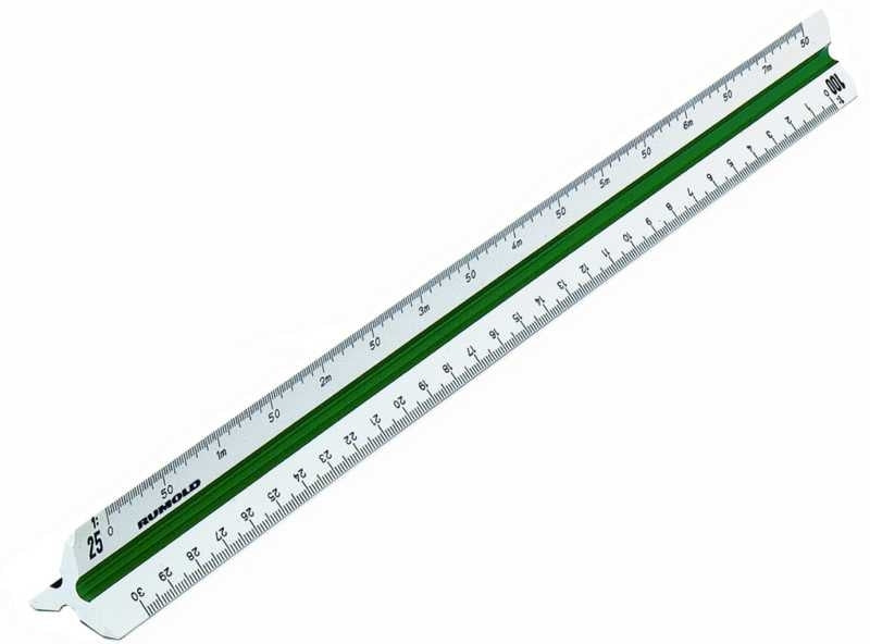 Rumold Wandtafel-Lineal 30 cm – Kunststoff, weiss