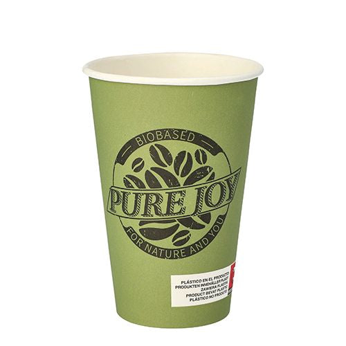 Papstar Trinkbecher, Karton, PLA-beschichtet – 3 dl Grün – FSC – 50 Stk.