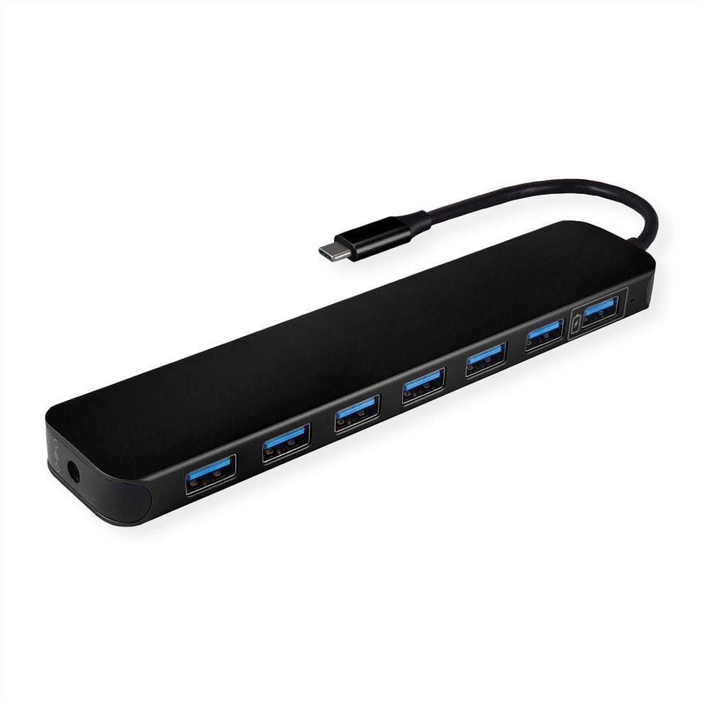 VALUE USB-Hub – USB-C, 7× USB-A