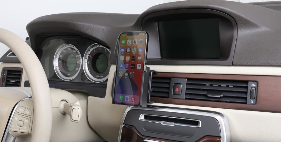 Brodit 711236 – Auto-Halterung – Schraubbefestigung, drehbar 360°, Neigung 0–17° – für iPhone 12 Pro Max