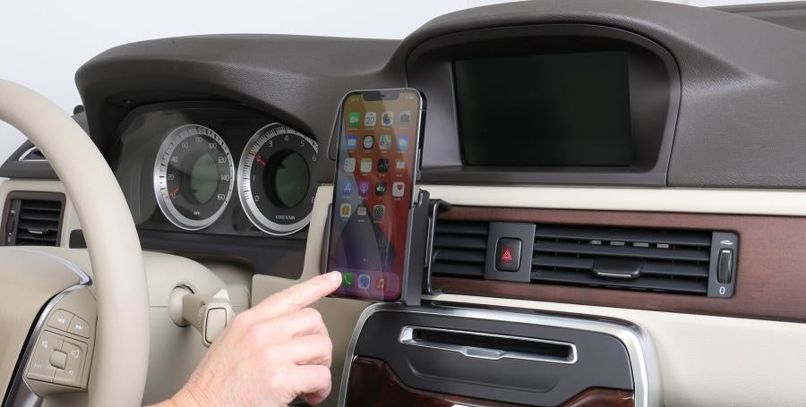 Brodit 711236 – Auto-Halterung – Schraubbefestigung, drehbar 360°, Neigung 0–17° – für iPhone 12 Pro Max
