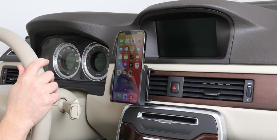 Brodit 711236 – Auto-Halterung – Schraubbefestigung, drehbar 360°, Neigung 0–17° – für iPhone 12 Pro Max