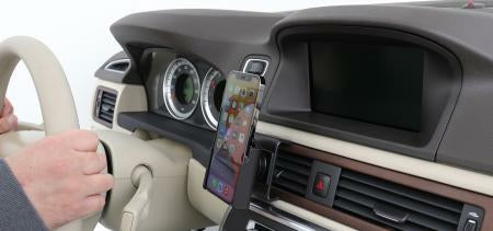 Brodit Swivel 711235 – Auto-Halterung – 360° drehbar, Lüftungsschlitz – für iPhone 12/12 Pro – Schwarz