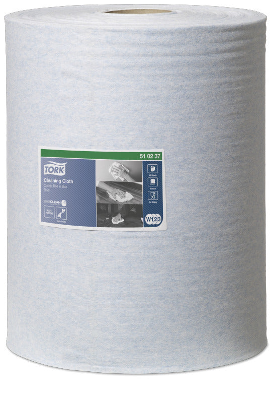 Tork Mehrzweck-Putzrolle – für Tork W1, W2 und W3 Spender, Blau, 32 × 38 cm