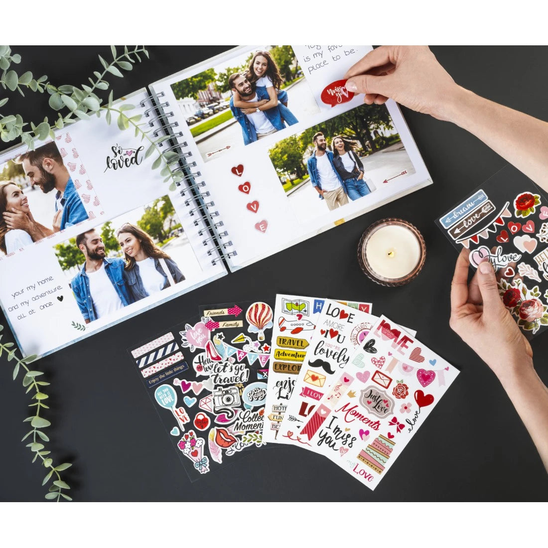 Hama Schmucketiketten – Motive sortiert – Papier, 2 Bogen, 125 × 220 mm