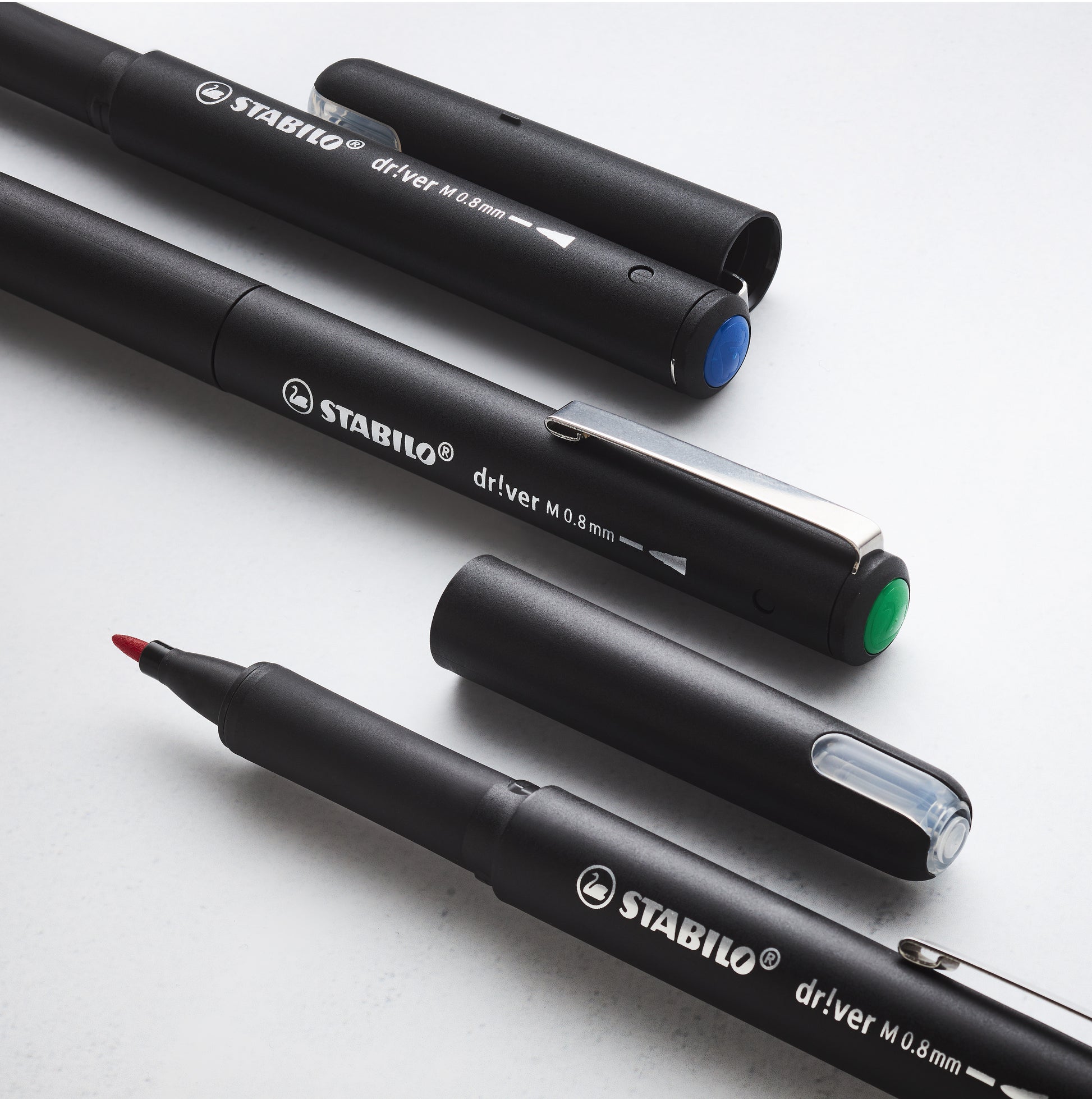 STABILO drver Fineliner – 0,8 mm, schwarz, 1 Stk.
