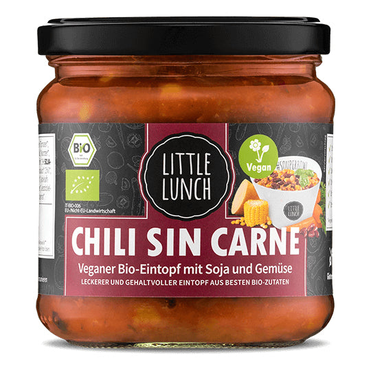 Little Lunch Eintopf Chili sin Carne, Bio, glutenfrei – 350 ml