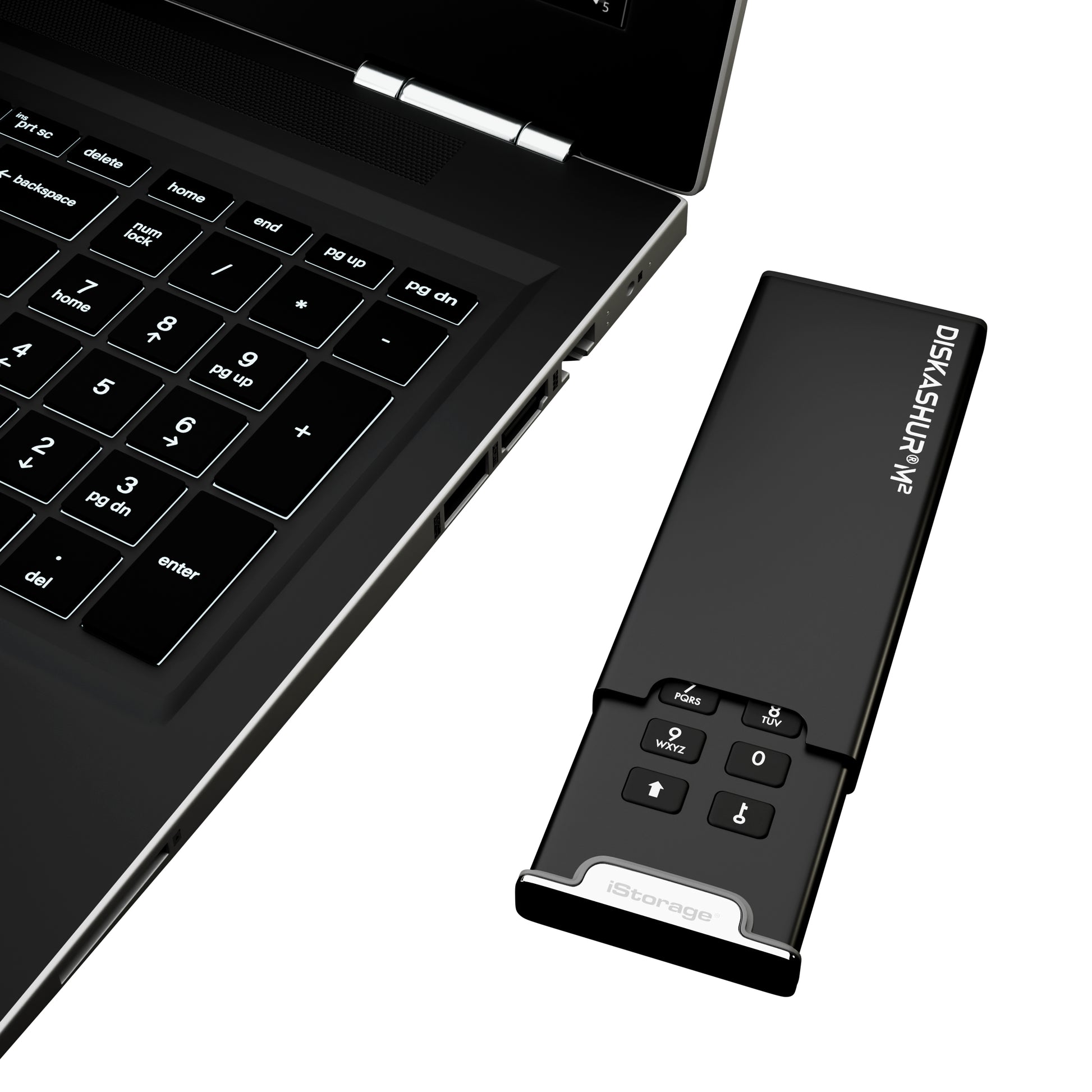 iStorage diskAshur M2 – USB 3.2 Gen 1 (USB-C/USB-A), für M.2