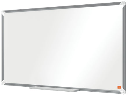 Nobo Whiteboard – 90 × 51 cm, Stahl, magnetisch, Aluminiumrahmen, inkl. Stifteablage, Montagesatz
