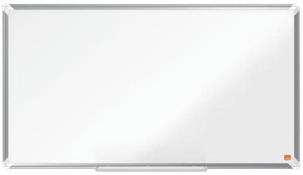 Nobo Whiteboard – 90 × 51 cm, Stahl, magnetisch, Aluminiumrahmen, inkl. Stifteablage, Montagesatz