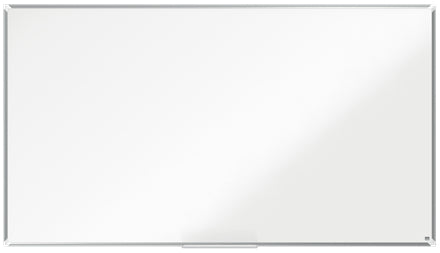 Nobo Whiteboard – 188 × 106 cm, Emaille, magnetisch, Aluminiumrahmen, Wandmontage, inkl. Stifteablage