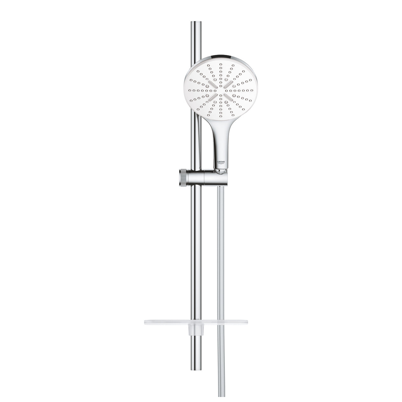 GROHE Duschset Rainshower SmartActive 150 – Ø15 cm, Messing/Chrom, 1,75 m Schlauch
