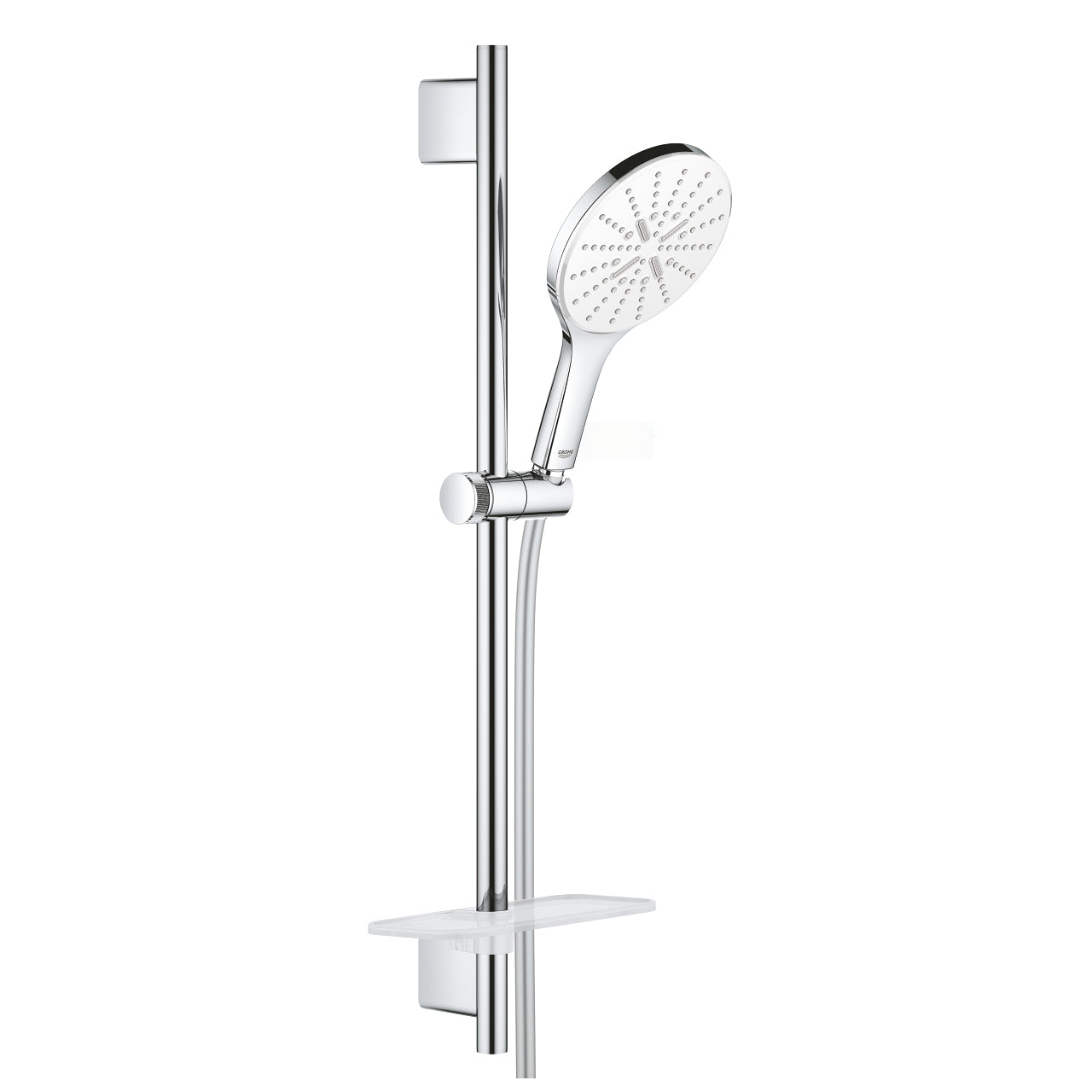 GROHE Duschset Rainshower SmartActive 150 – Ø15 cm, Messing/Chrom, 1,75 m Schlauch