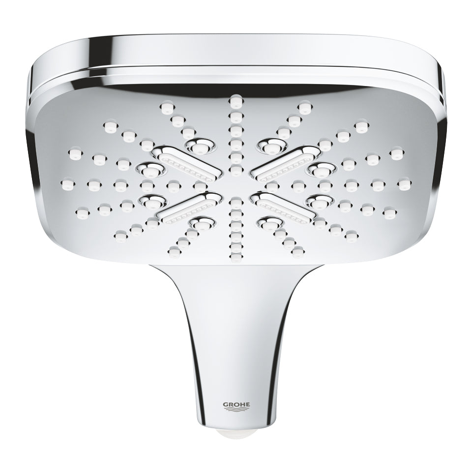 GROHE Handbrause – Edelstahl, Chrom, 3 Strahlarten, Anschluss 1/2