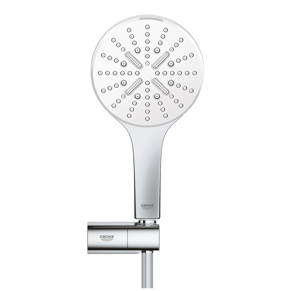 GROHE Handduschbrause RSH 130 SmartActive – 1,5 m Schlauch, Messing, Wandmontiert, Weiss