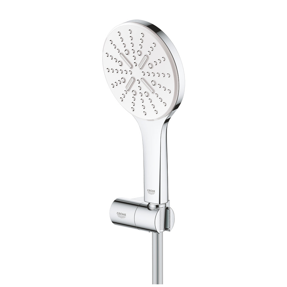 GROHE Handduschbrause RSH 130 SmartActive – 1,5 m Schlauch, Messing, Wandmontiert, Weiss