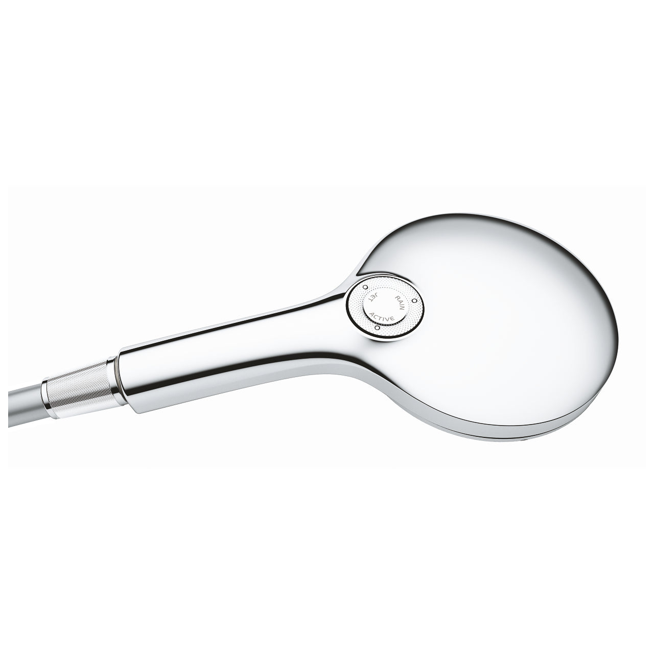 GROHE Handbrause Rainshower 130 – Ø13 cm, Edelstahl, Wandmontiert, Chrom