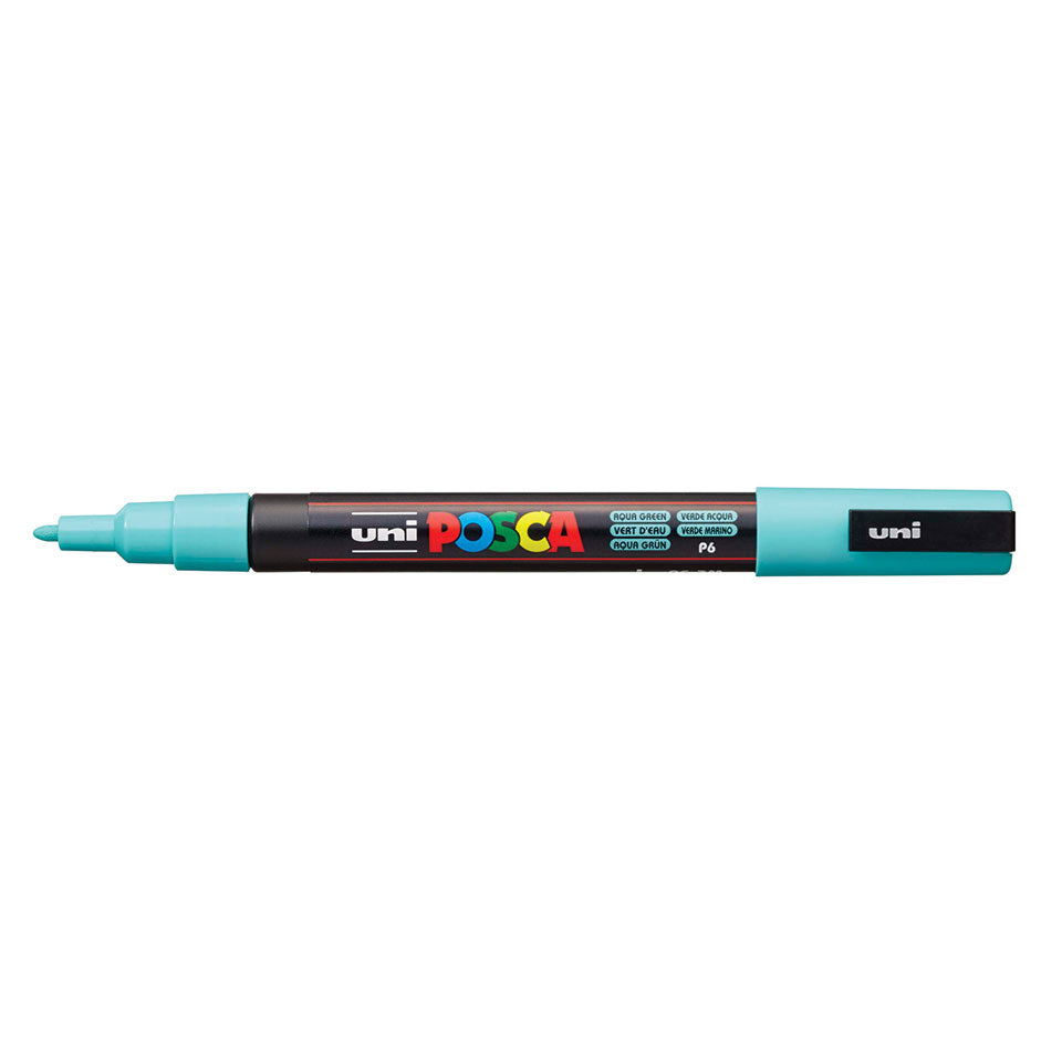 Uni-Ball POSCA PC-3M Acrylmarker – Rundspitze 0,9–1,3 mm – Apfelgrün – für Glas, Metall und Kunststoff
