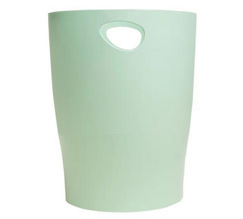 Exacompta Papierkorb – 15 l – Kunststoff (PP), rund – salbeigrün