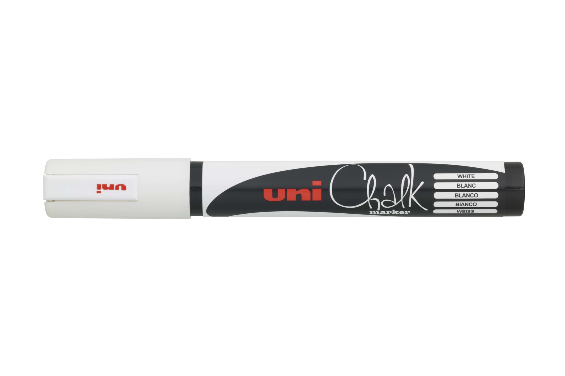 Uni-Ball PWE-5M Kreidemarker – Rund 1,8 mm – Weiss, für Glas/Tafel/Spiegel