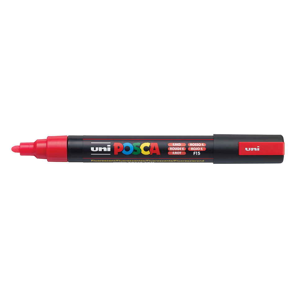 Uni-Ball POSCA PC-5M Permanentmarker – Rundspitze 1,8–2,5 mm – Rot